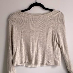 super soft grey sweater